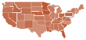 United States choropleth map